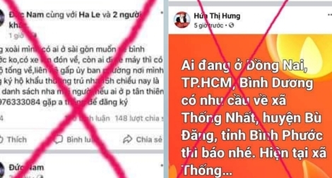 Bình Phước: Bác thông tin đưa xe đi đón người dân từ vùng dịch